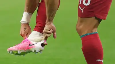 Pedro Neto was seen with a modified football foot