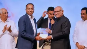 J Sanjay Kumar, a railway officer, has been recognized for his contributions to society