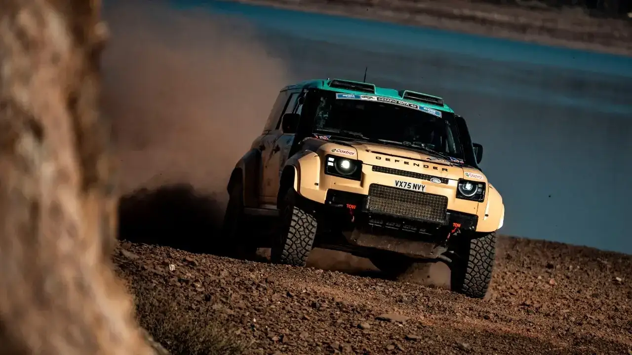 All three Defender Dakar D7X-Rs crossed the finish line at the 2026 Desafio Ruta 40 in Argentina