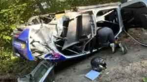 Jos Verstappen was involved in a major crash during the Rallye de Wallonie in Belgium, bringing