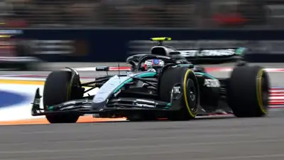 Mercedes driver George Russell stormed to victory at the Singapore Grand Prix on Sunday