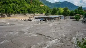 An area covered in mud and silt washed away by the devastating flash: The wider industry impact