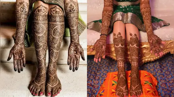 the feet are no less special While hands appear to be the favourite for mehendi
