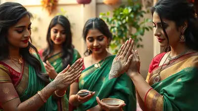 So when women wear green on Hariyali Teej, they're not necessarily thinking about symbolism