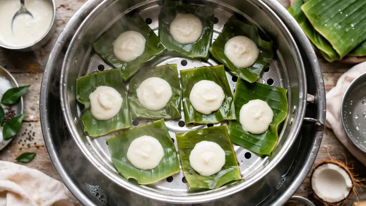 PC: AI Generated Banana leaves can be used when you want to steam idli batter