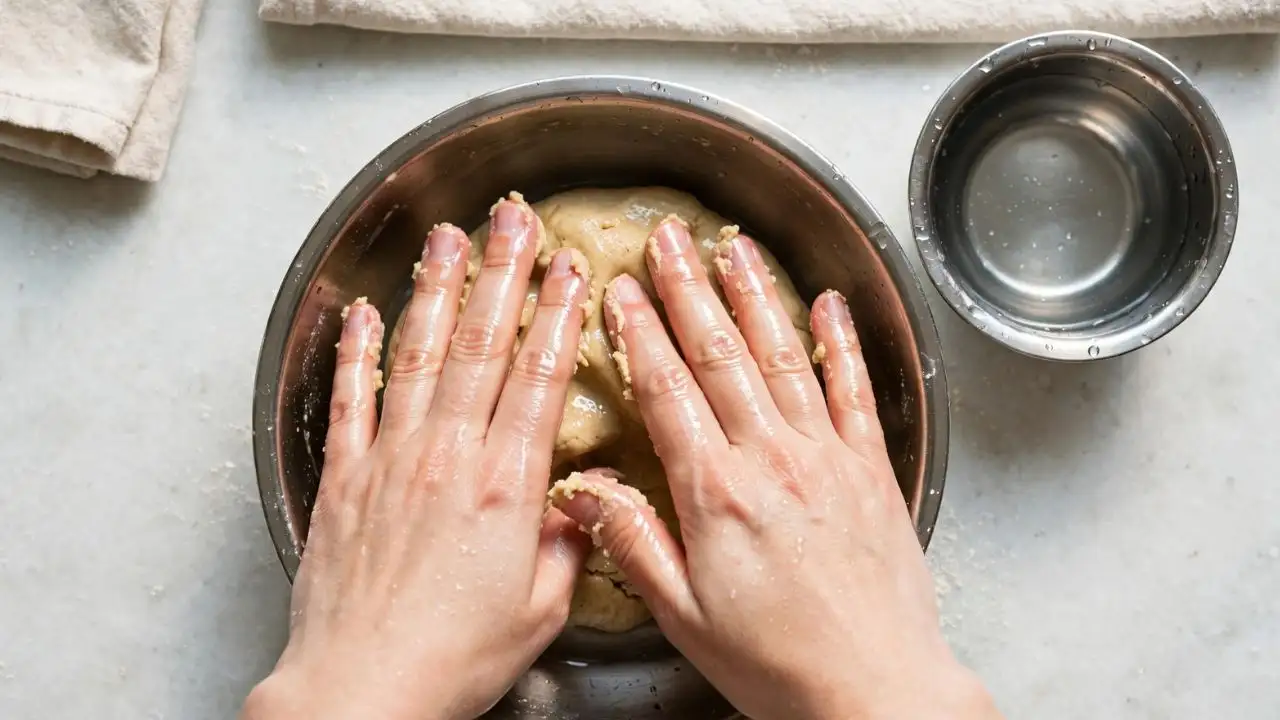 Making roti dough seems simple until the atta starts sticking to your hands
