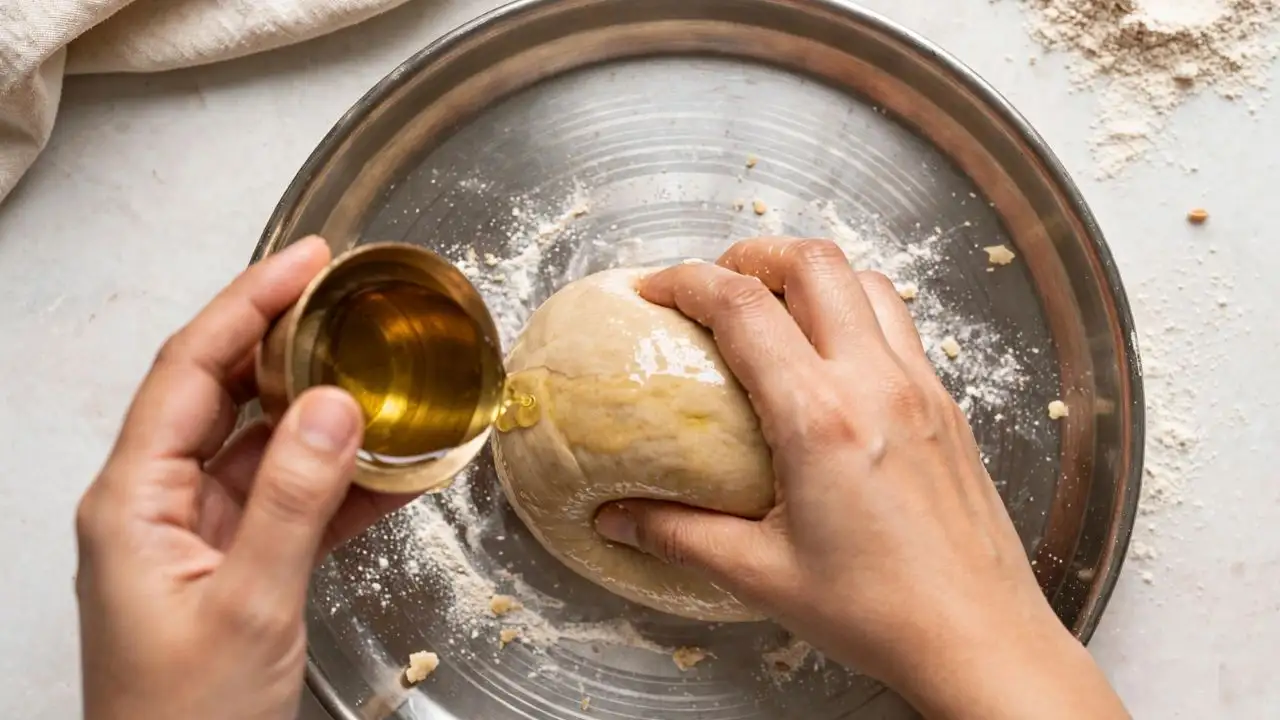 Making roti dough seems simple until the atta starts sticking to your hands