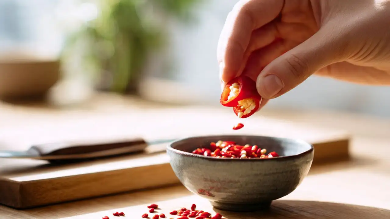 A practical guide to 5 easy tricks to remove dried red chilli seeds without touching them