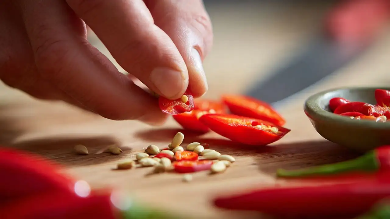 A practical guide to 5 easy tricks to remove dried red chilli seeds without touching them