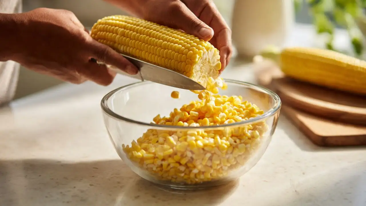 Here are some practical ways to remove corn kernels from the cob without creating a mess