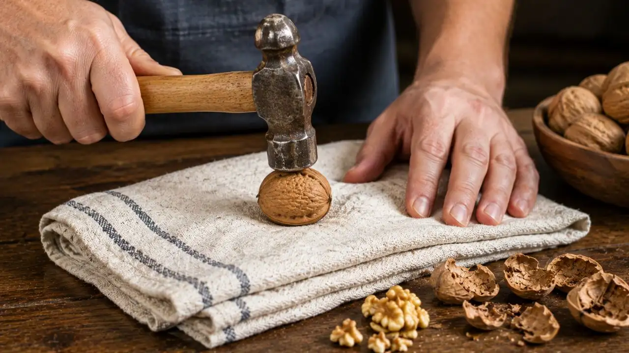 Here are some practical ways to crack walnuts without a traditional nutcracker and remove