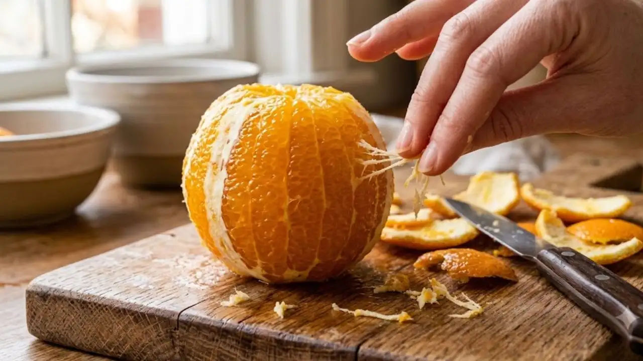 Here are some practical ways to remove white pith from oranges with less effort