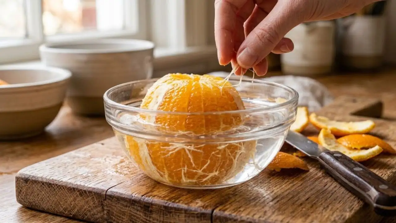 Here are some practical ways to remove white pith from oranges with less effort