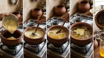 Making pure ghee at home from malai is a simple way to turn leftover milk cream
