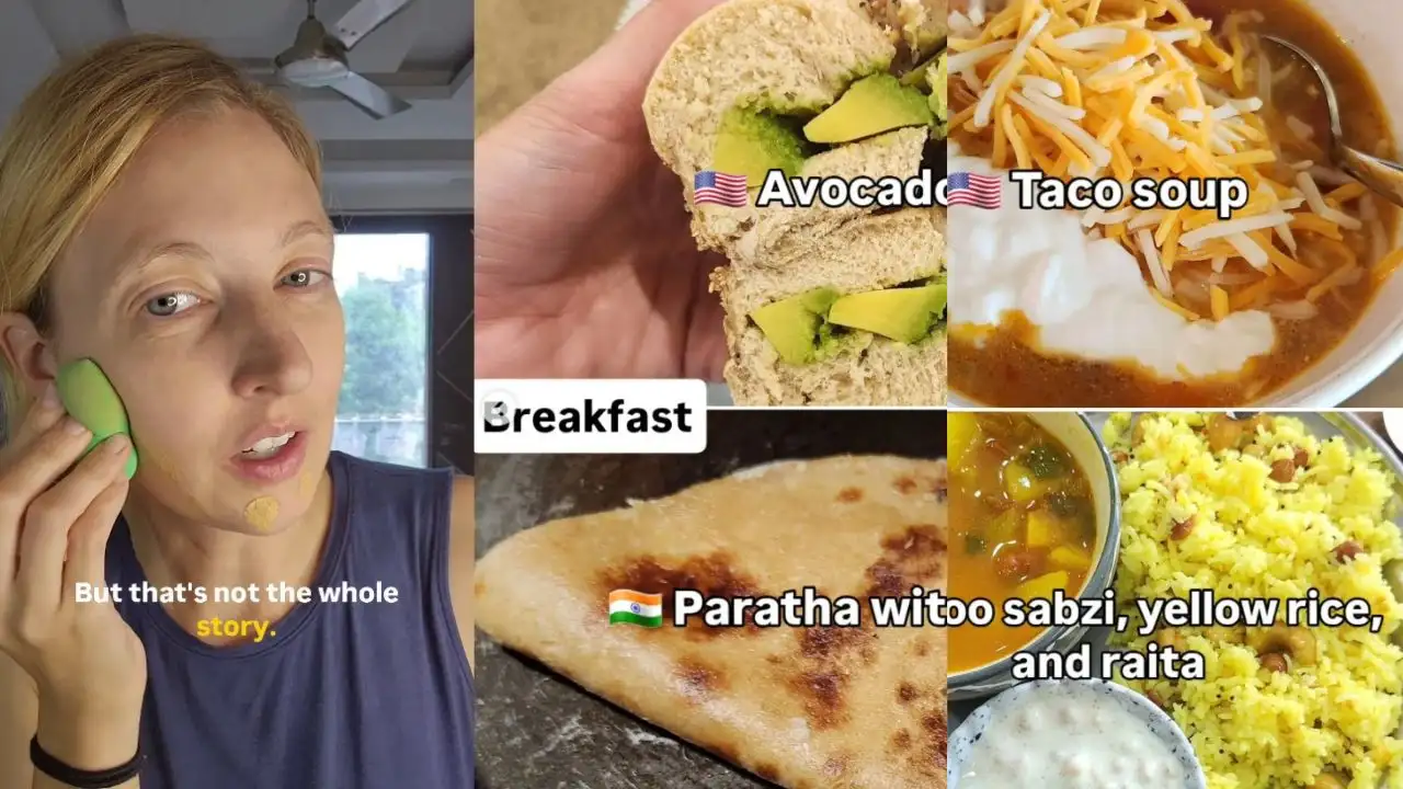 Kristen Fischer, an American staying in India shares her daily meals in India vs America and why it