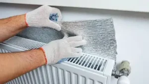 Foil behind a radiator sounds like smart, budget energy-saving logic, and foil behind a stove