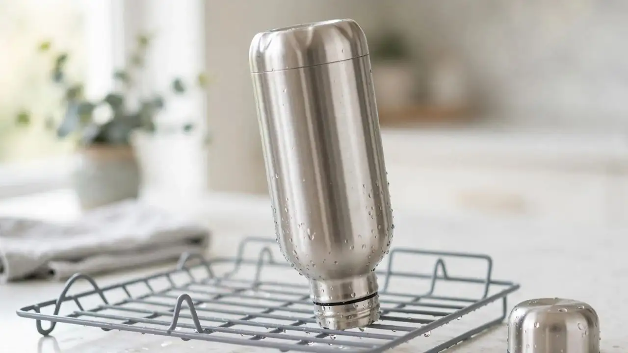 Regular washing with warm water, washing-up liquid and a bottle brush are some simple ways