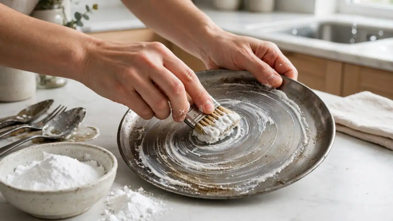 Old steel utensils can lose their shine over time