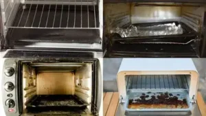 A practical guide to remove baked-on grease from a toaster oven without using harsh chemicals