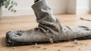 The fabric can catch loose hair and lint while lifting fine dust from the surface