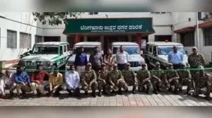 BNCC Commissioner Pommala Sunil Kumar introduces two new ‘Prahari’ vehicles to strengthen