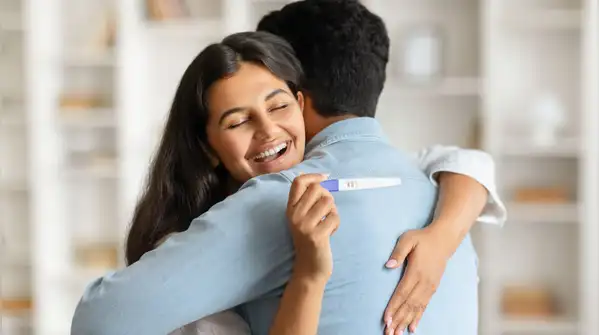 When a couple is trying for a baby, the conversation usually revolves around reducing stress