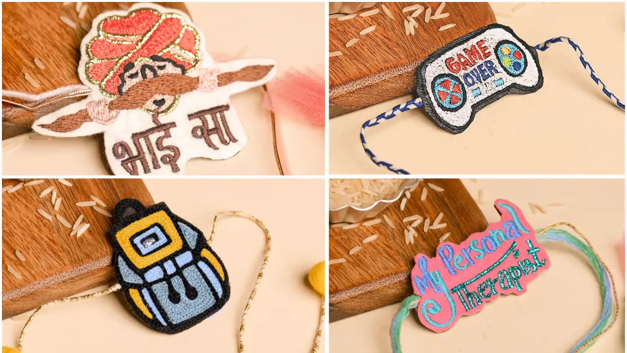 This Raksha Bandhan, while traditional and familiar designs such as the blue evil-eye rakhi