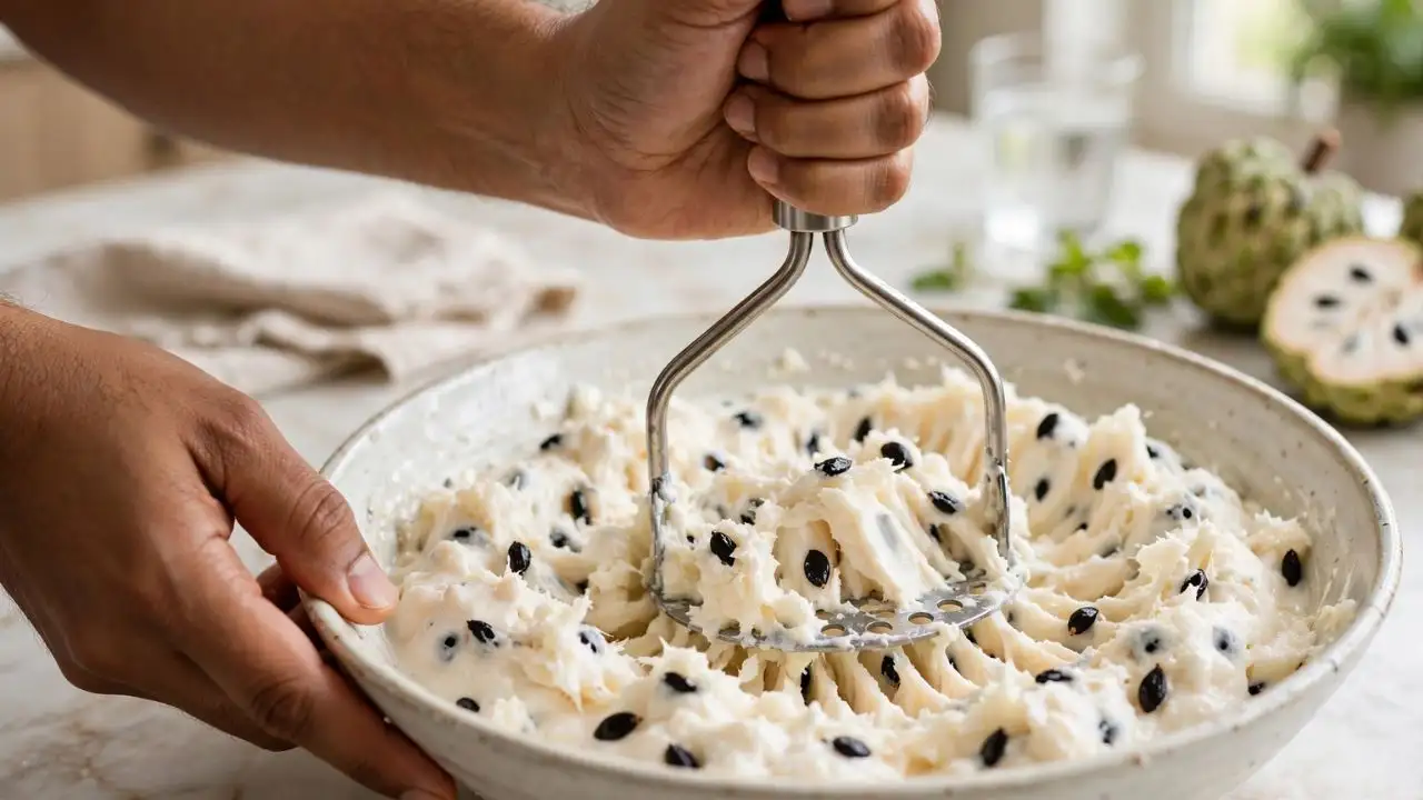 Here are some easy ways to remove sitaphal seeds while keeping as much of the creamy fruit as