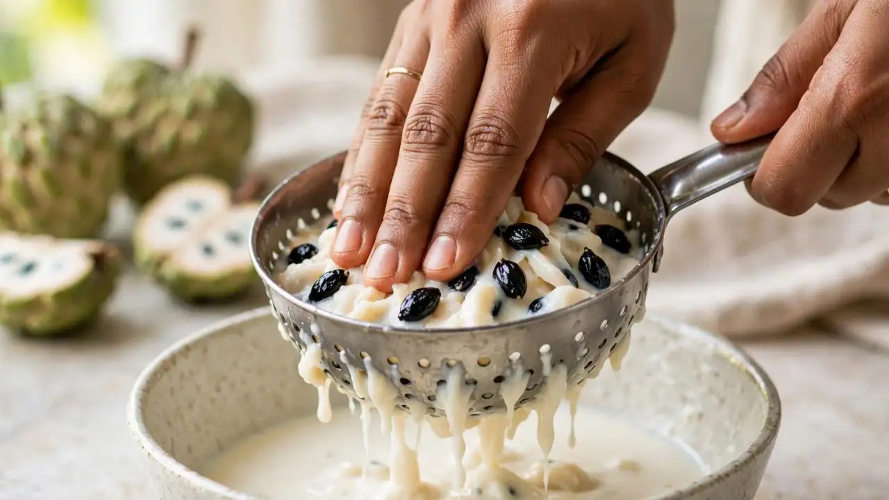 Here are some easy ways to remove sitaphal seeds while keeping as much of the creamy fruit as