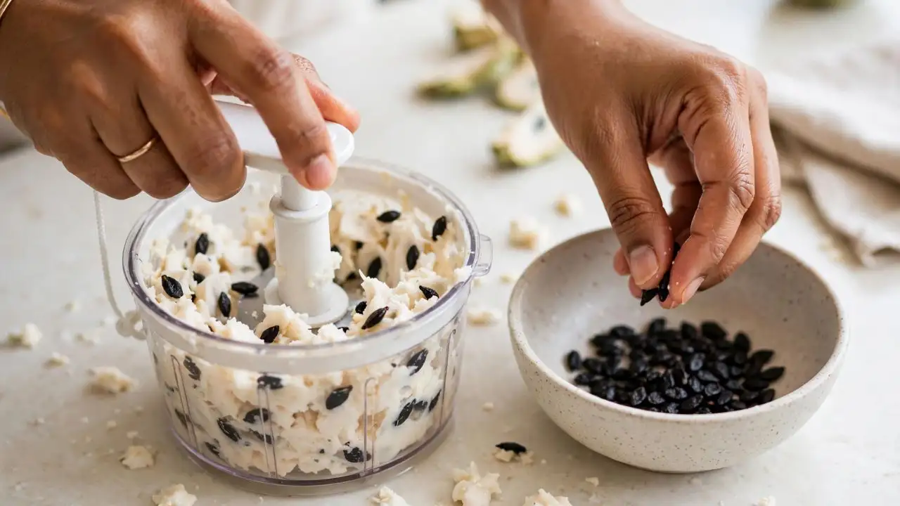Here are some easy ways to remove sitaphal seeds while keeping as much of the creamy fruit as