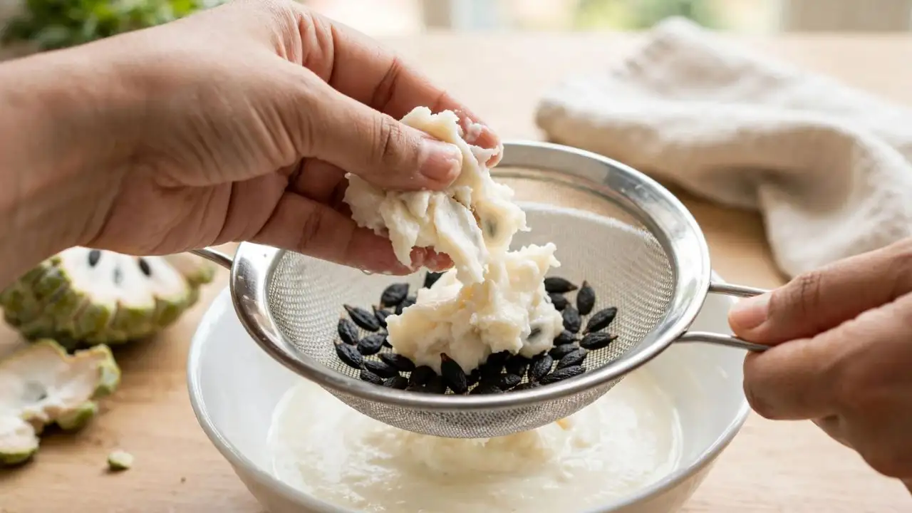 Here are some easy ways to remove sitaphal seeds while keeping as much of the creamy fruit as