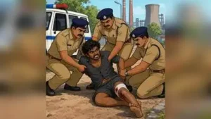 A history sheeter was shot on the leg and captured by the police in Neyveli on Wednesday