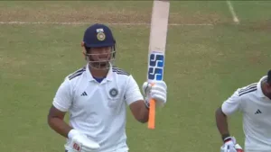 Central Zone 266 & 45/3 in 20 overs (Mukesh Kumar 2-14) vs East Zone 266 all out in 57 overs