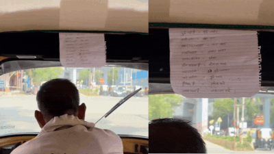 Mumbai auto driver's DIY Marathi cheat sheet goes viral — 'Chhutte nahit'