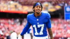 Tennessee Titans wide receiver Wan’Dale Robinson was evaluated for a concussion after taking