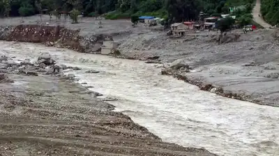 Trishuli River flows with heavy sediment and debris past eroded: The wider industry impact