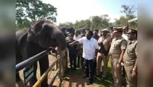 Forest minister R V Ranjith Kumar inspected the AI-powered Command and Control Centre