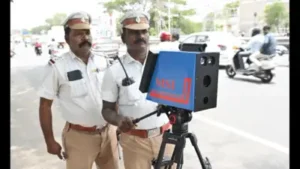 Coimbatore city police use new device to monitor speeding motorists and reduce road accidents