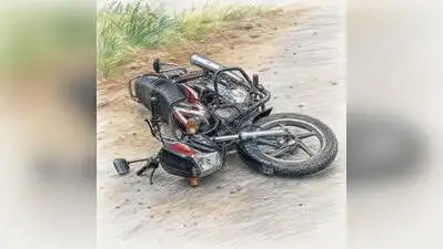 Three men were riding the bike at high speed on the wrong side of the road when the accident