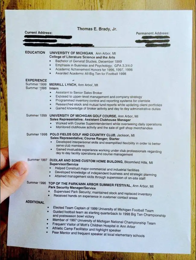 25 little known facts about the seven-time Super Bowl champion (Image via Facebook: Tom Brady)