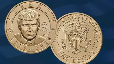 Gold-finish coin featuring US president's likeness to go on sale — Trump's $1 coin is here