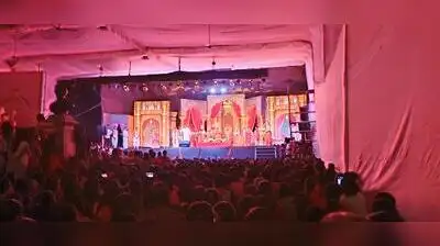 The mandal stages a play on a social theme every year