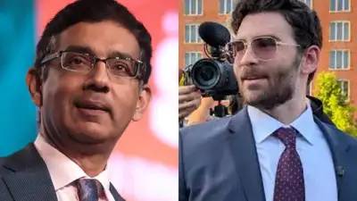 MAGA commentator Dinesh D'Souza defended his daughter Danielle D'Souza as an acrimonious