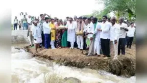 Speaking after offering bagina at a check dam near Adiral village in Hiriyur taluk, he said