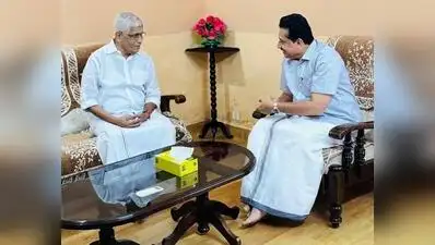 Education minister N Samsudheen visited the NSS headquarters at Perunna on Monday and held