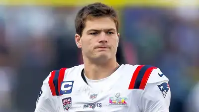 New England Patriots quarterback Drake Maye