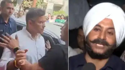 PWD Minister Parvesh Verma slapped a man during a road inspection, leading to an incident
