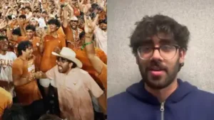 Dhairya Gupta and Rahul Kodali were cheering when the Longhorns secured a victory over the Ohio