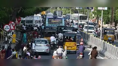 Haphazard parking of vehicles along major roads in Madurai is causing severe traffic