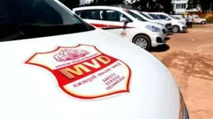 MVD found a total of 10 violations on the vehicle, including four tyres projecting outside